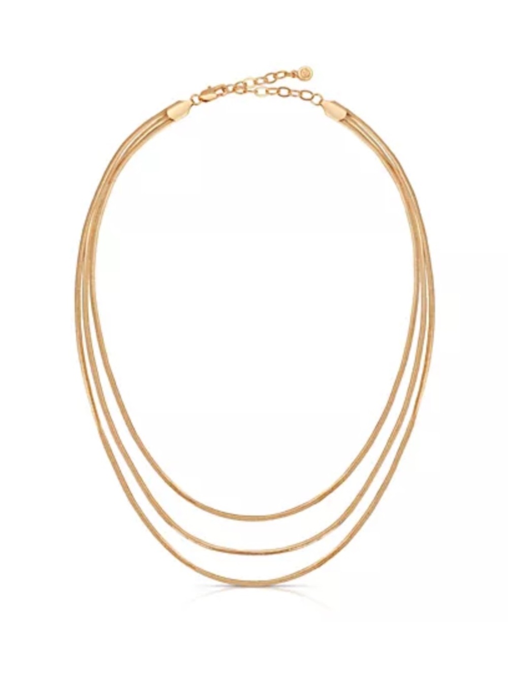 Ettika Triple Snake Chain Necklace